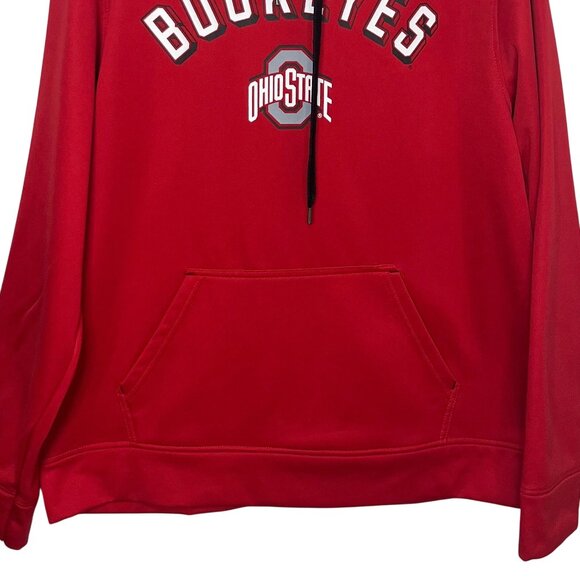 Ohio State Buckeyes Hoodie Sweatshirt Mens Large Red Fanwear OSU - Picture 4 of 9